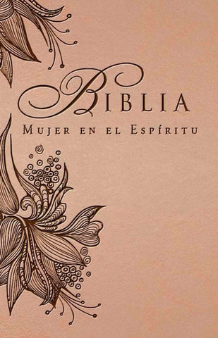 Biblia mujer en el Espíritu, imitación piel rosa tostado - RVR 1960