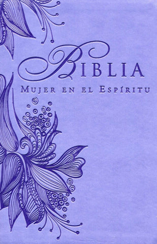 Biblia mujer en el Espíritu, imitación piel morado - RVR 1960