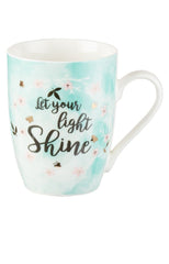 Mug Let your light shine Mattew 5:16 aguamarina- CAG