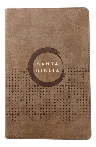 Biblia ultrafina tapa cuero ecologico con cierre marrón - NVI