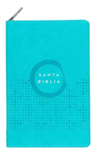 Biblia ultrafina, turquesa con cierre - NVI