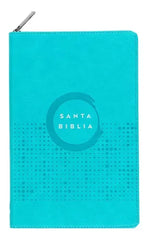 Biblia ultrafina, turquesa con cierre - NVI