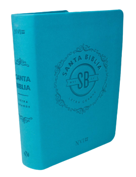 Biblia turquesa, letra grande tamaño mediano - NVI