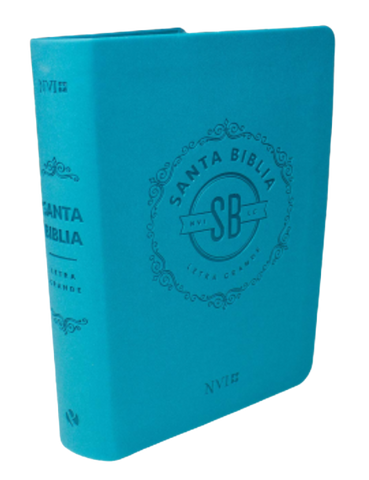 Biblia turquesa, letra grande tamaño mediano - NVI