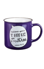 Mug - Taza morada estilo campamento