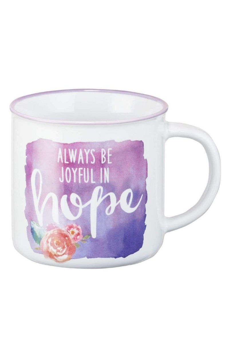 MUG -  ALWAYS BE JOYFUL IN HOPE ROM - Coffee & Jesus