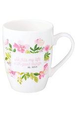 MUG -  VALUE HE FILLS MY LIFE FLORAL