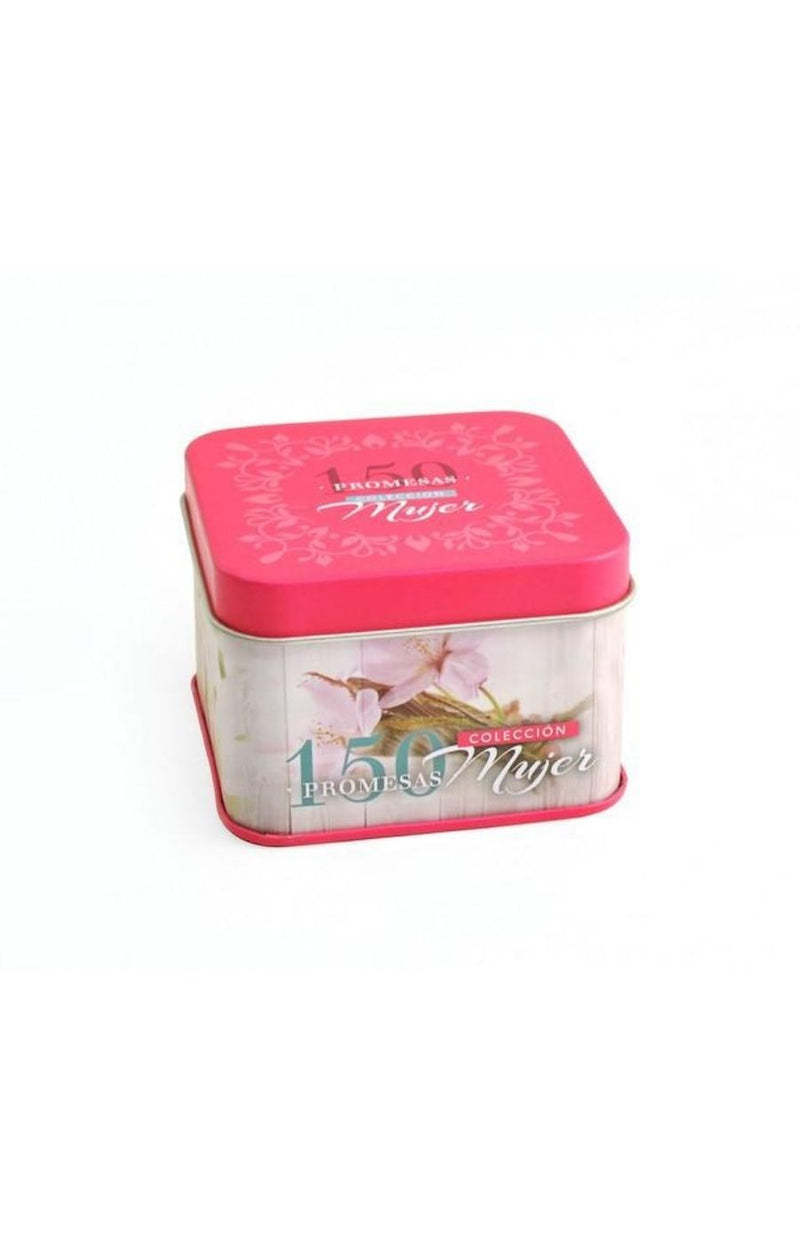 150 Promesas Bíblicas para mujeres en caja metálica - Coffee & Jesus