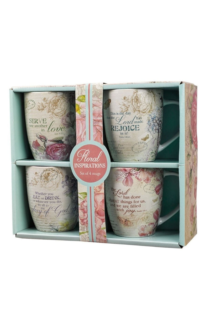 Mug - Set 4 Pocillos - Coffee & Jesus