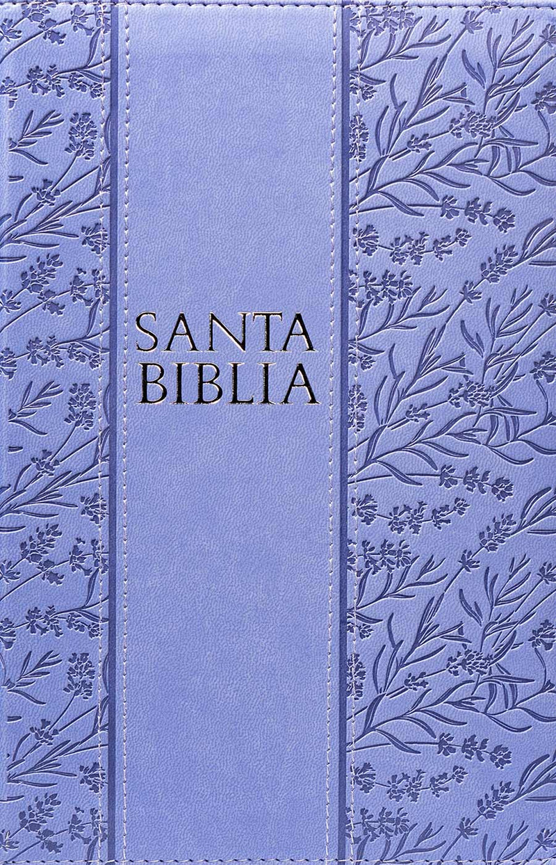 Biblia letra gigante, tamaño manual con referencias, color lila - RVR 1960