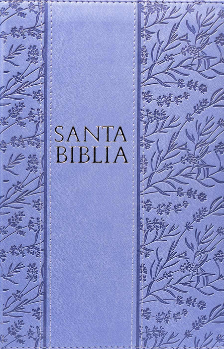 Biblia letra gigante, tamaño manual con referencias, color lila - RVR 1960
