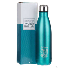 Botella metálica para agua - Set your Minds Col 3- Verde