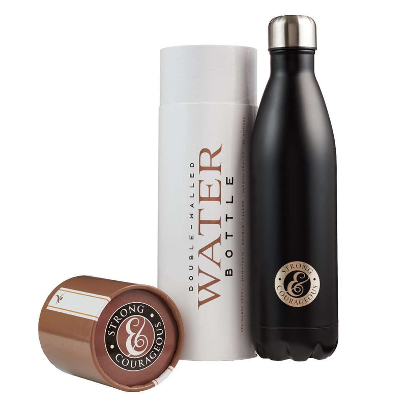 Botella para bebida Strong and courageous - Coffee & Jesus