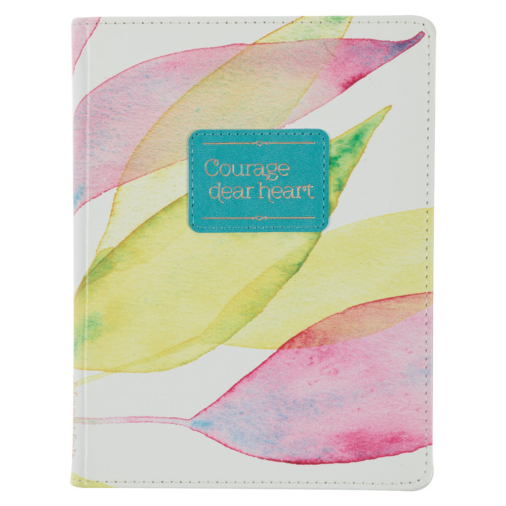 Diario, imitación piel, edición bolsillo - Courage dear heart-  Citrus leaves