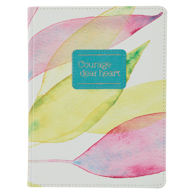 Diario, imitación piel, edición bolsillo - Courage dear heart-  Citrus leaves