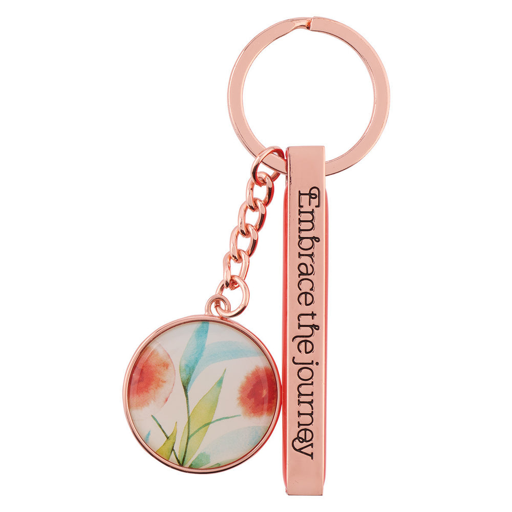 Llavero Embrace the journey - Rose Gold