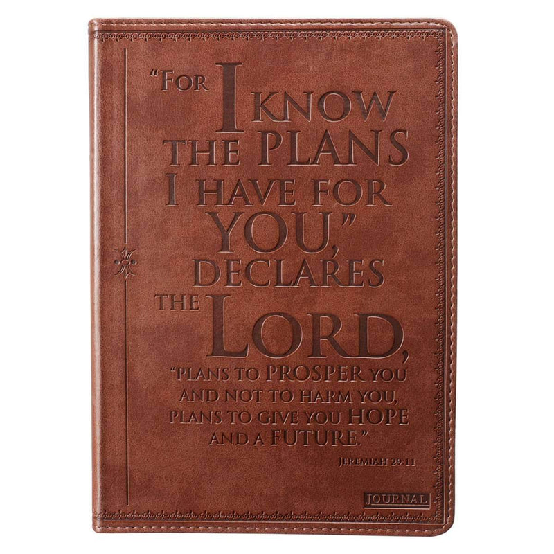 Libreta Brown Flexcover Journal - Jeremias 29:11 - Coffee & Jesus