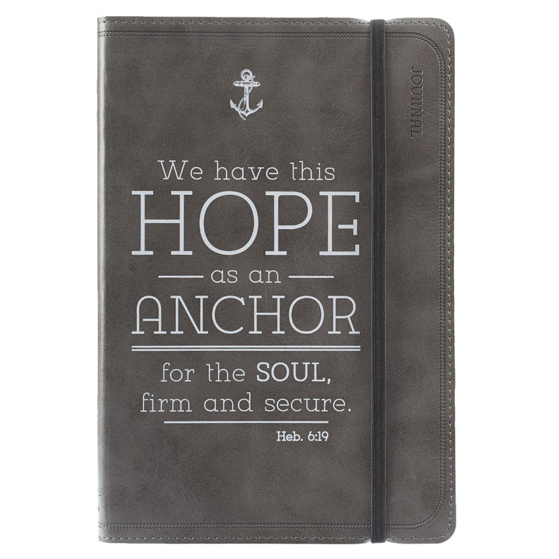Hope is an Anchor Pewter Flexcover Journal - Hebrews 6:19