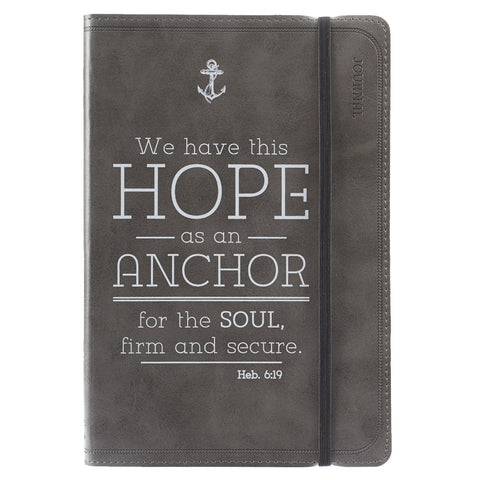Hope is an Anchor Pewter Flexcover Journal - Hebrews 6:19