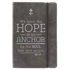 Hope is an Anchor Pewter Flexcover Journal - Hebrews 6:19