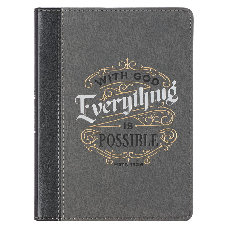 Libreta de apuntes With God everything is possible Mateo 19:26