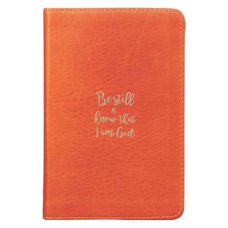 Agenda de lujo Be still and know - Naranja