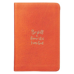 Agenda de lujo Be still and know - Naranja