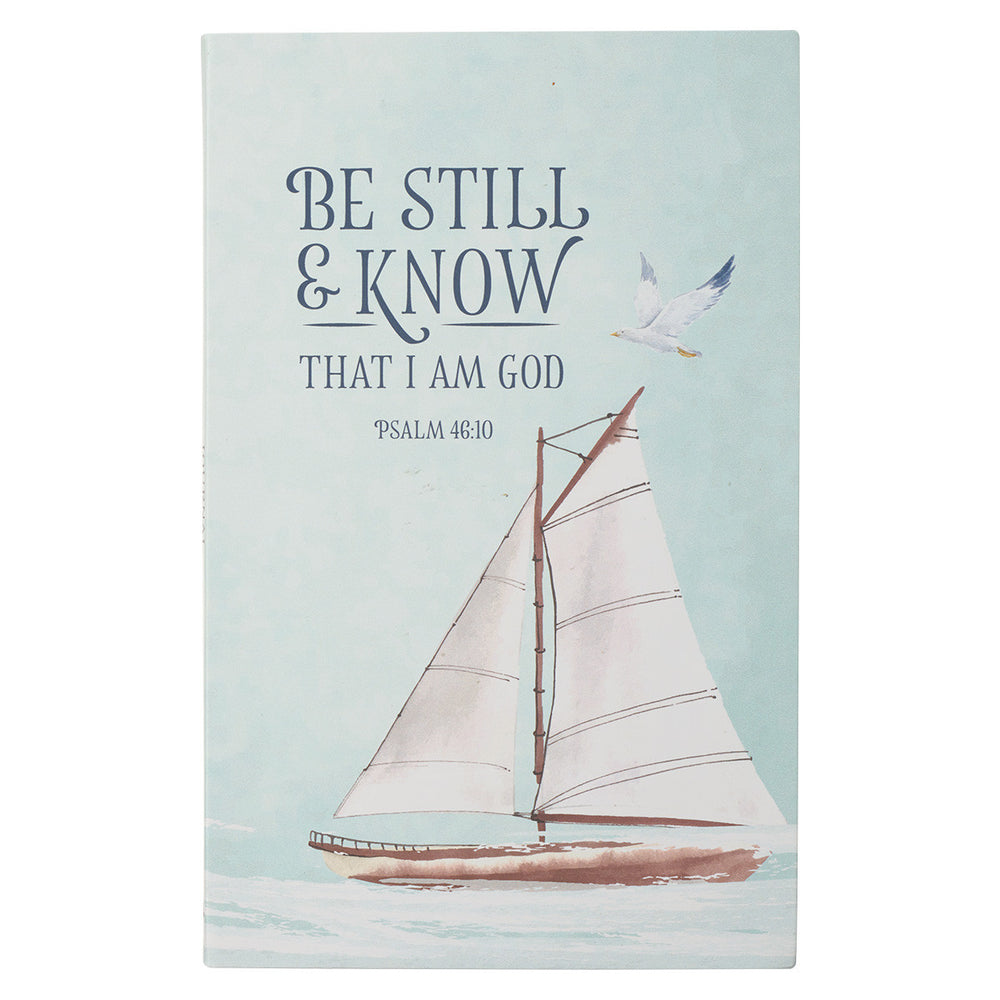 Libretas de apuntes Be still & know Salmo 46:10- Barco