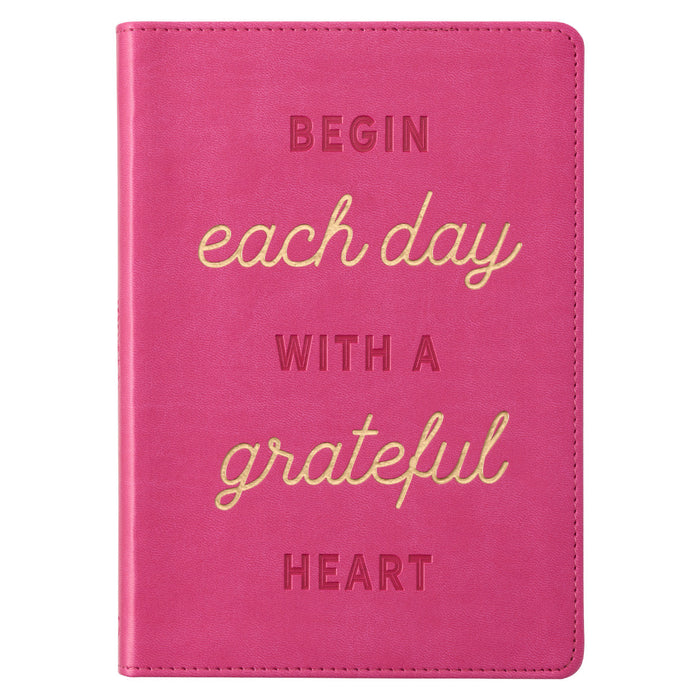 Agenda de lujo Begin each day with a grateful heart