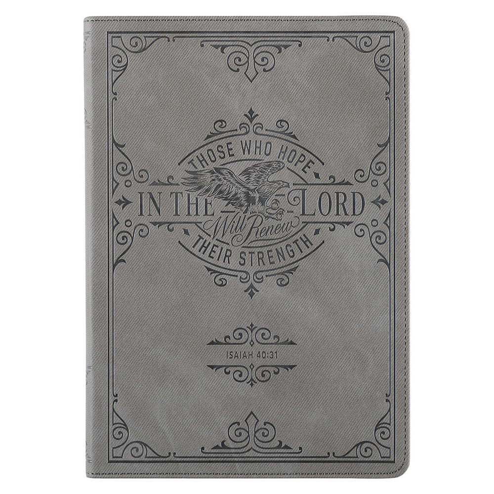 Agenda de lujo Hope in the Lord Isaías 40:31 - Gris