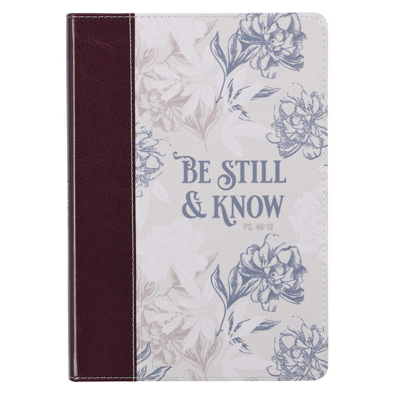 Agenda de lujo Be still and know - Gris