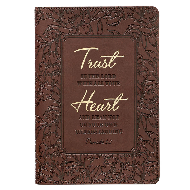 Agenda de lujo Trust with all your heart Proverbios 3:5 - Café