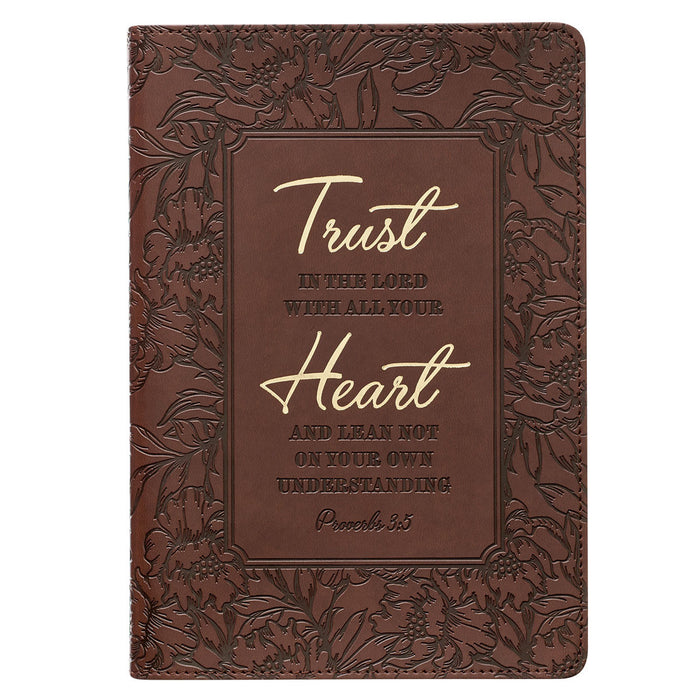 Agenda de lujo Trust with all your heart Proverbios 3:5 - Café