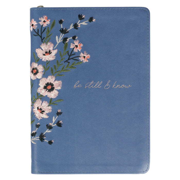 Cuaderno tipo agenda - Be Still Floral Embroidered