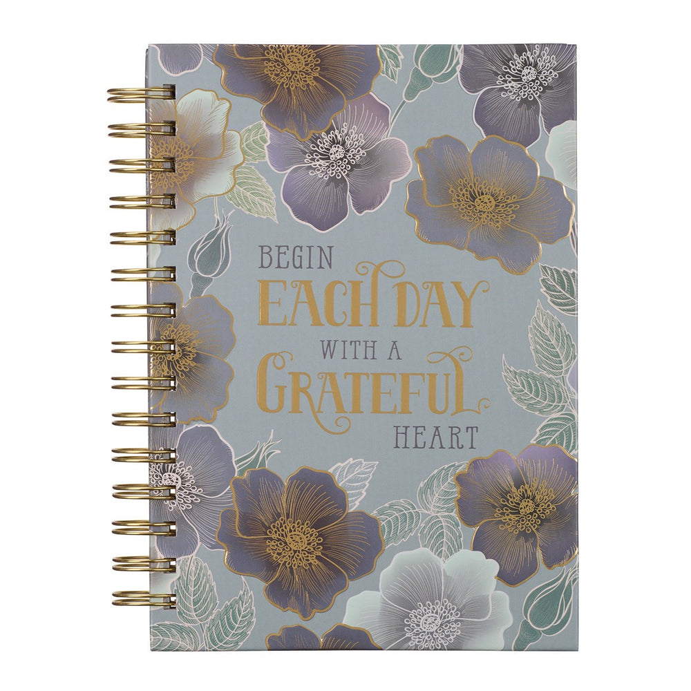 Grateful Heart Large Wirebound Journal