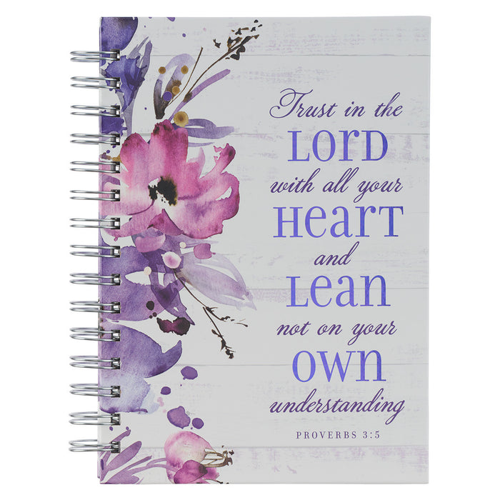 Cuaderno Trust in the Lord Proverbios 3:5 - Lila