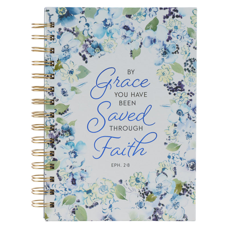 Cuaderno By grace you have been saved Efesios 2:8 - Azul