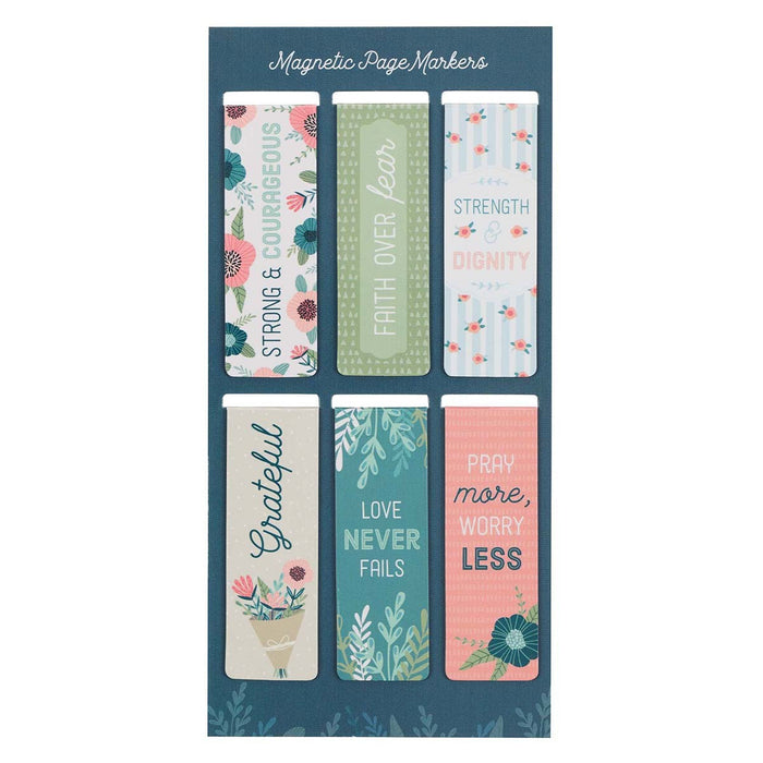 Set de Separadores Floral Garden Magnetic Bookmark