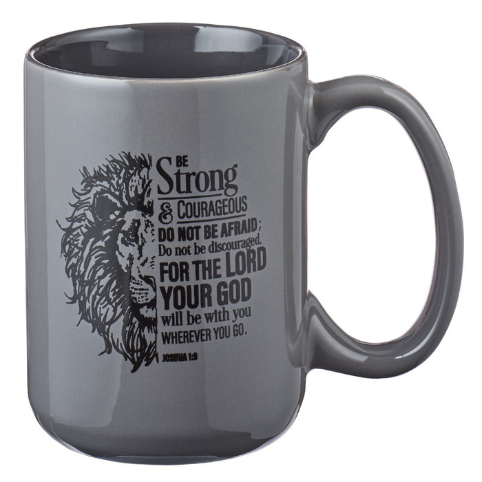 Mug Be Strong Lion - Joshua 1:9