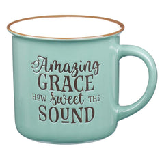 Mug amazing grace azul estilo vintage- CAG