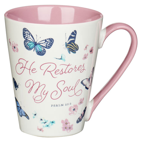 Mug He restores my soul