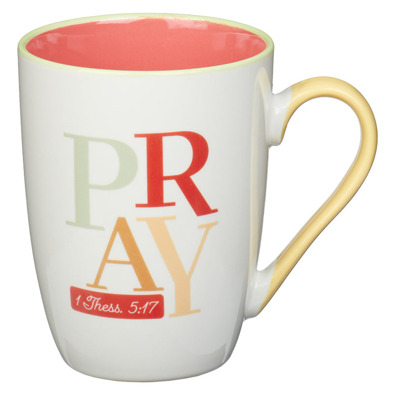 Mug Pray Continually Orange - 1 Thessalonians 5:17