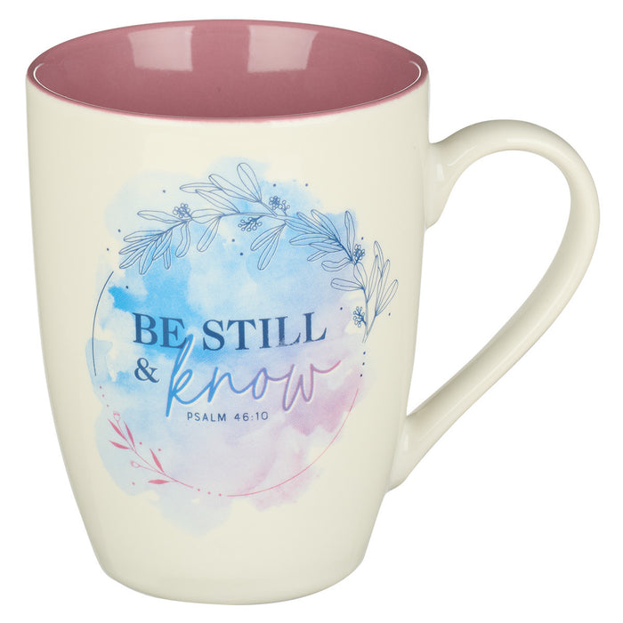 Mug Be Still - Mauve Watercolor - Psalm 46:10