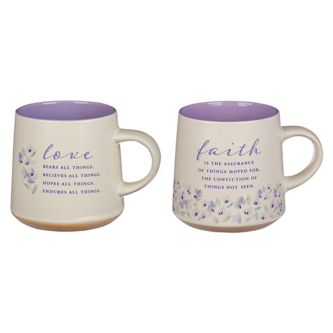 Mug - Faith and Love Lilac
