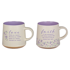 Mug - Faith and Love Lilac