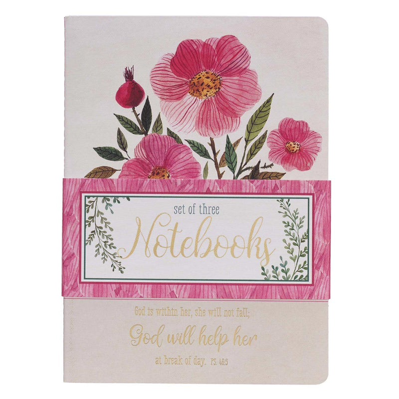 God Will Help Her Large Notebook Set - Psalm 46:5