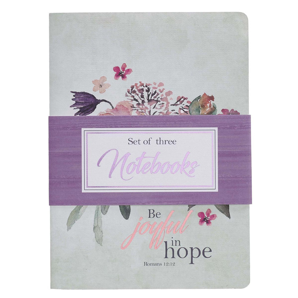 Set de cuadernos be joyful in hope- Romanos 12:12
