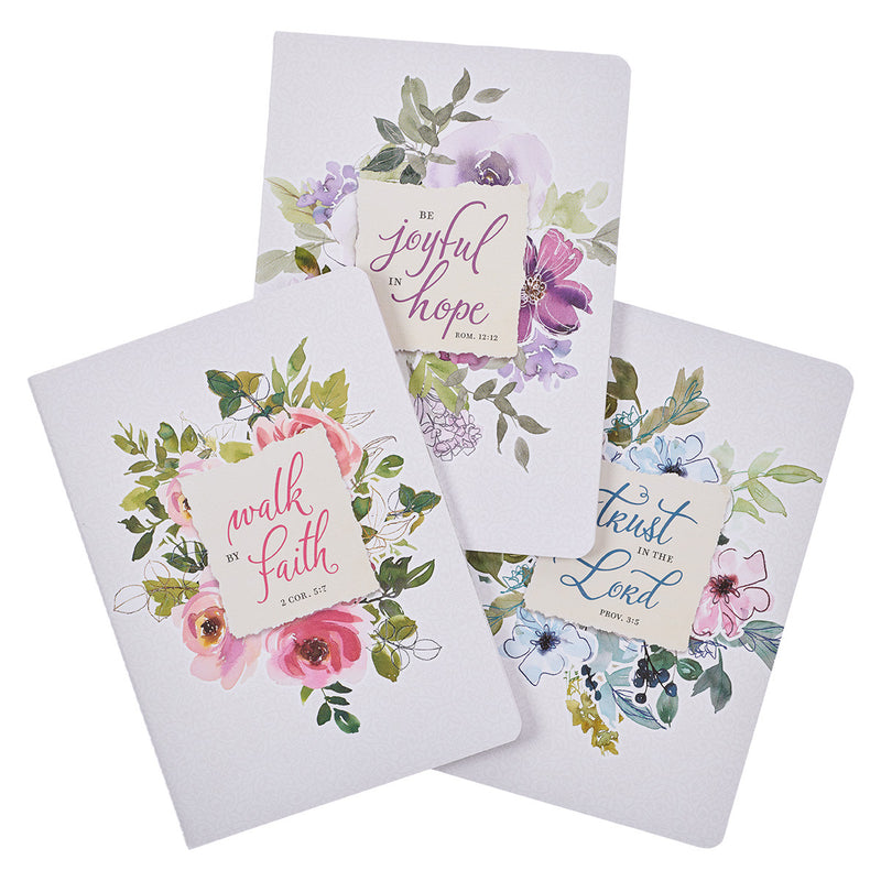 Joyful in Hope notebook set - Watercolor