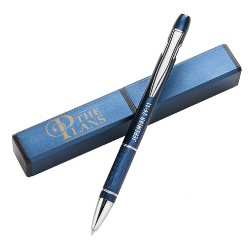 The Plans Blue Stylish Pen and Gift Case for Graduates - Jeremiah 29:11