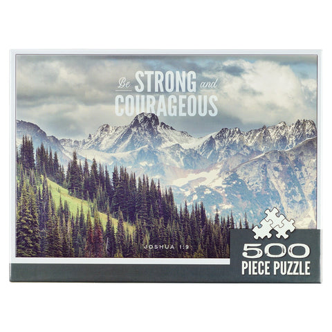 Rompecabezas Be Strong & Courageous Pine Valley 500-piece Jigsaw Puzzle - Joshua 1:9